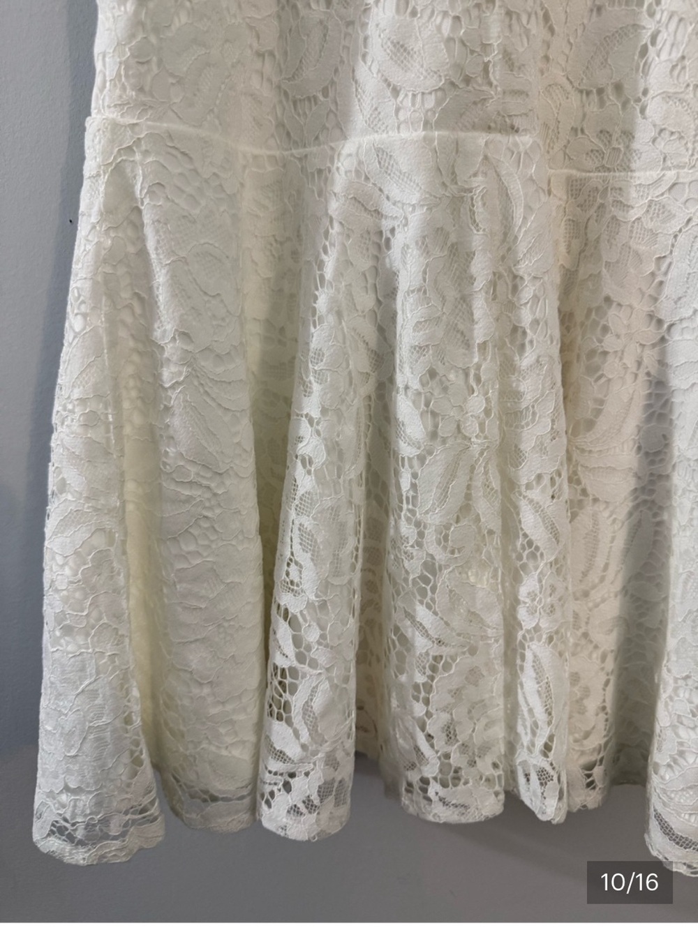 Lulu’s Found Your Love White Trumpet Lace Midi Dress NEW Medium - Picture 7 of 13